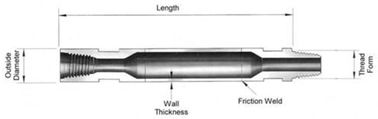 Ράβδοι τρυπανιών νημάτων Mayhew 114.3mm διάμετρος με ενωμένες στενά τις τριβή ενώσεις εργαλείων για την περιστροφική διάτρηση