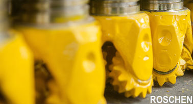 Κίτρινα Tricone κομμάτια κυλίνδρων &amp; έλξης κομματιών τρυπανιών για το αέριο ελαίου φρεατίων νερού που τρυπά με τρυπάνι καλά